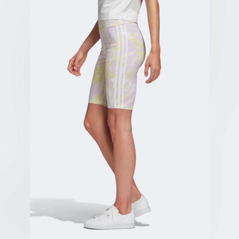 Adidas Tie Dye Pastel Bike Shorts - Picture 4 of 10